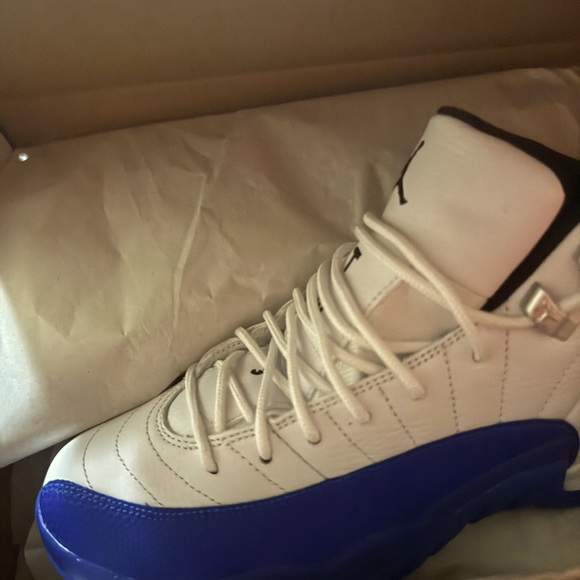 Jordan 12 blue and white buy now